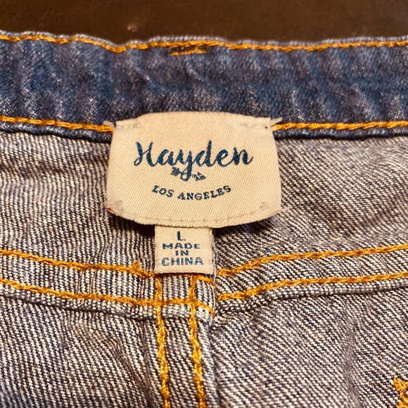 Hayden Floral Embroidered Jean Shorts - Picture 3 of 4
